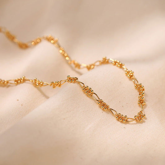 Beaded Gold Necklace - Herland -