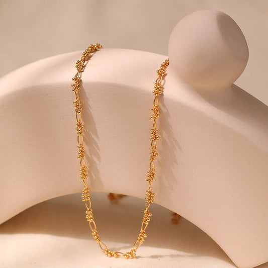Beaded Gold Necklace - Herland -