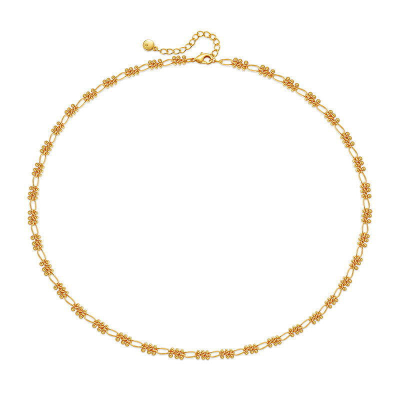 Beaded Gold Necklace - Herland -