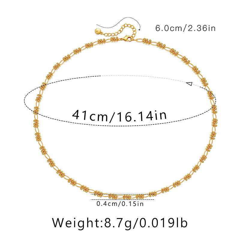 Beaded Gold Necklace - Herland -