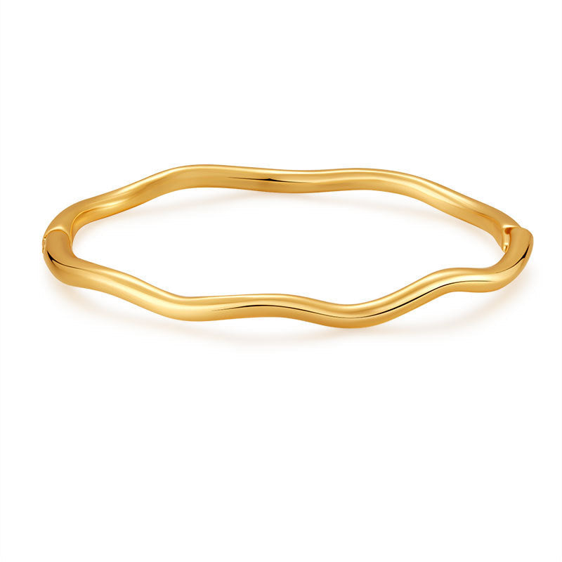 Copper Gold-Plated Fading-Resistant Minimalist Bracelet - Herland -