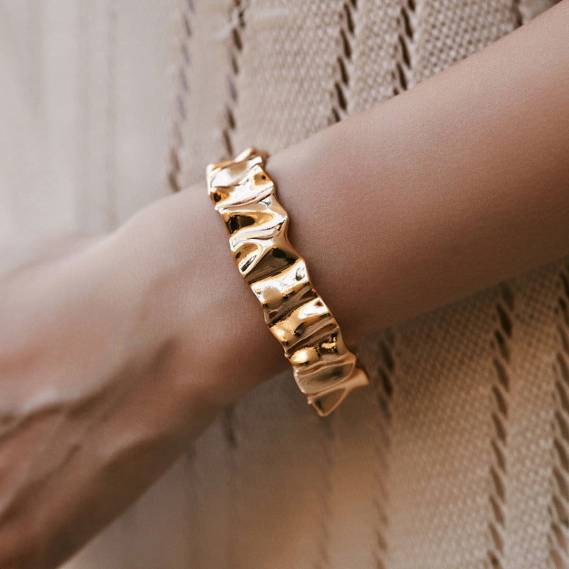 Copper Gold-Plated Fading-Resistant Minimalist Bracelet - Herland -