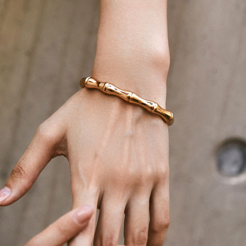 Copper Gold-Plated Fading-Resistant Minimalist Bracelet - Herland -