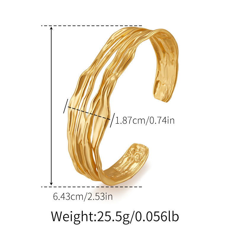 Copper Gold-Plated Fading-Resistant Minimalist Bracelet - Herland -