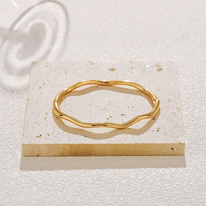 Copper Gold-Plated Fading-Resistant Minimalist Bracelet - Herland -