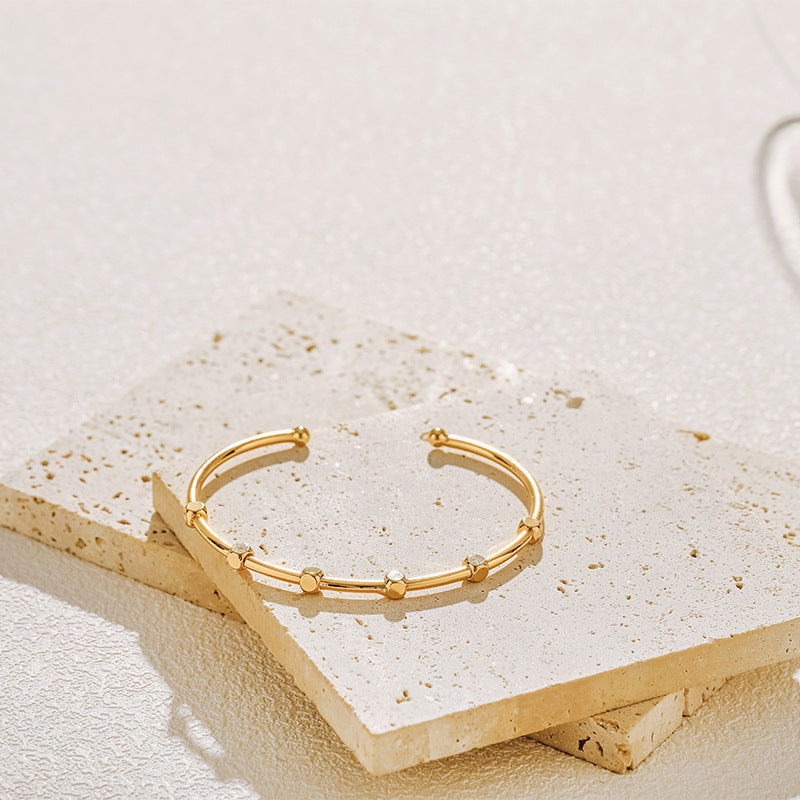 Copper Gold-Plated Fading-Resistant Minimalist Bracelet - Herland -