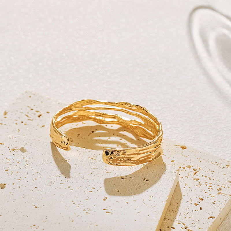 Copper Gold-Plated Fading-Resistant Minimalist Bracelet - Herland -