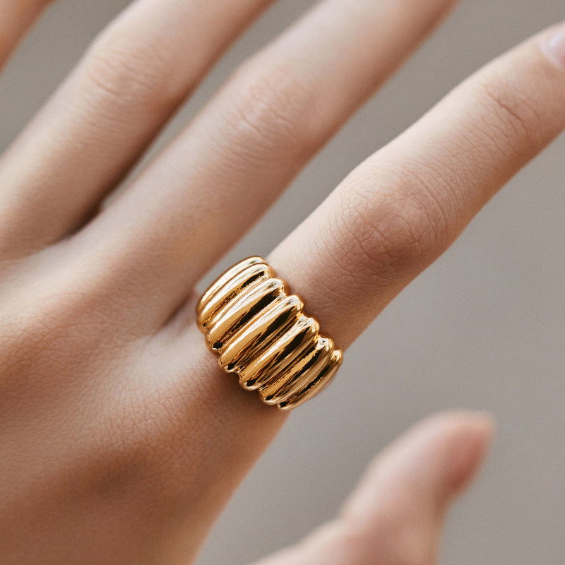 Copper Gold-Plated Fading-Resistant Minimalist Ring - Herland -