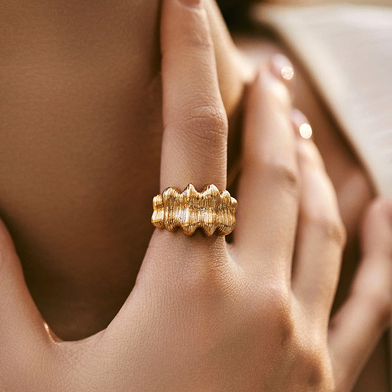 Copper Gold-Plated Fading-Resistant Minimalist Ring - Herland -