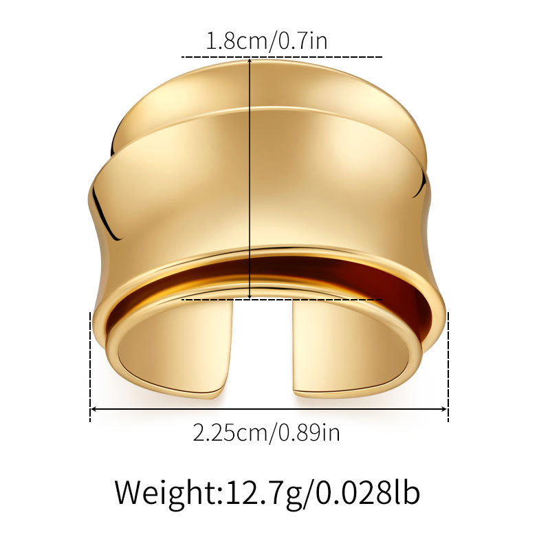 Copper Gold-Plated Fading-Resistant Minimalist Ring - Herland -
