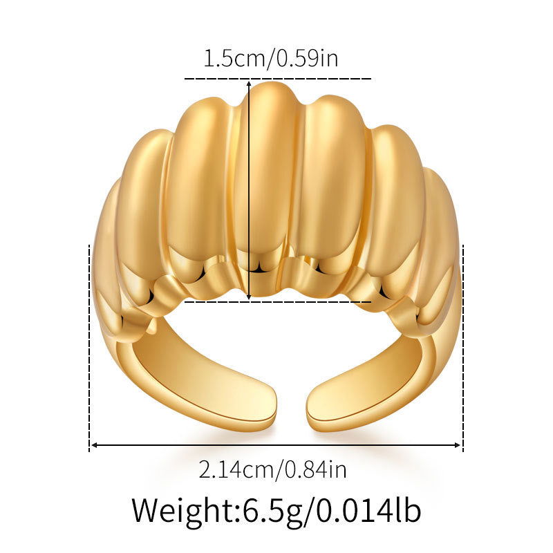 Copper Gold-Plated Fading-Resistant Minimalist Ring - Herland -