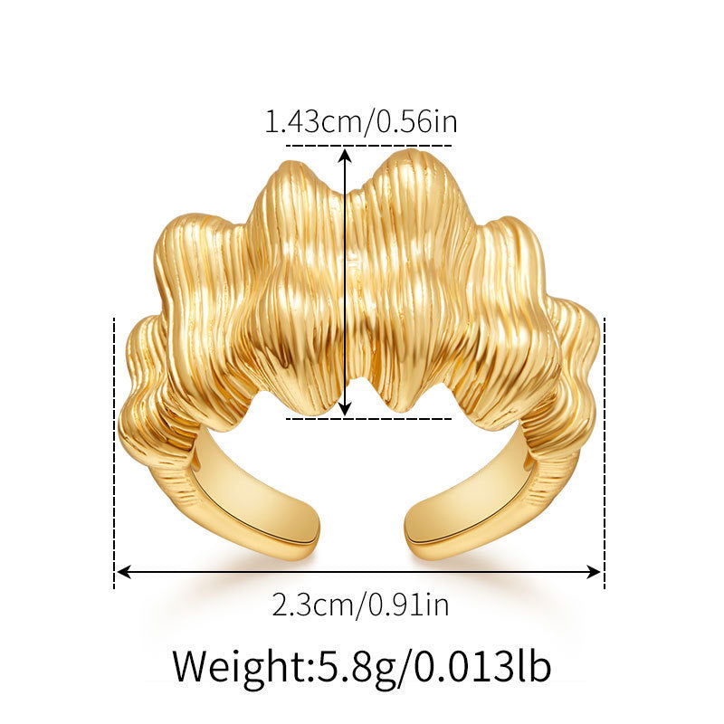 Copper Gold-Plated Fading-Resistant Minimalist Ring - Herland -