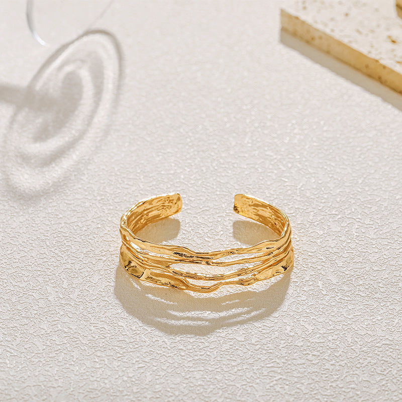 Copper Gold-Plated Fading-Resistant Minimalist Bracelet - Herland - 
