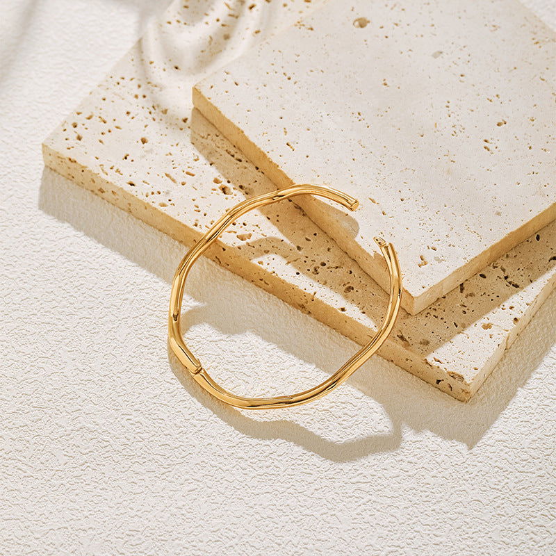 Copper Gold-Plated Fading-Resistant Minimalist Bracelet - Herland - 