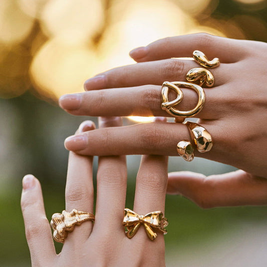 Copper Gold-Plated Fading-Resistant Minimalist Ring - Herland - 