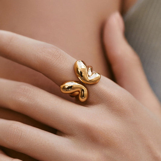 Copper Gold-Plated Fading-Resistant Minimalist Ring - Herland - 