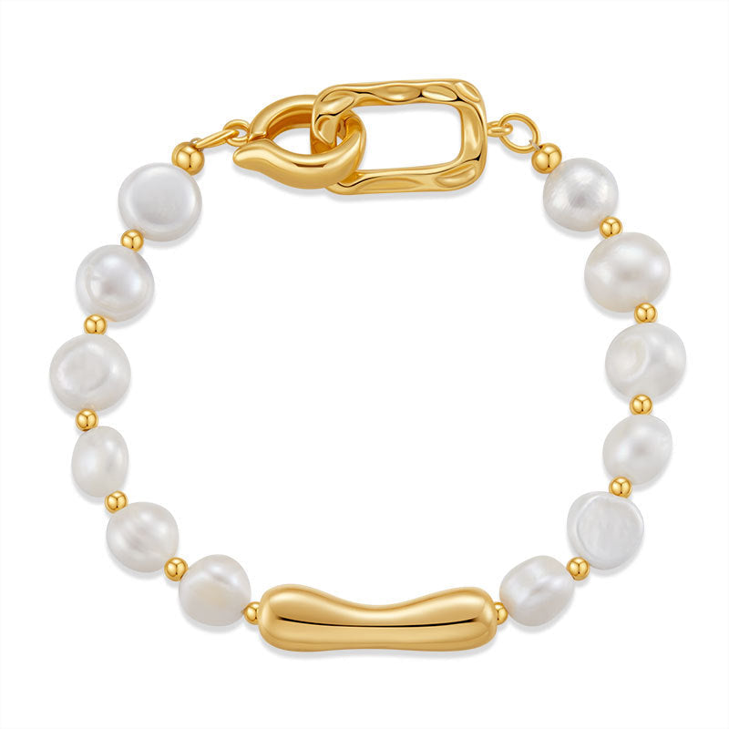 Pearl Copper Gold-Plated Bracelet - Herland - 